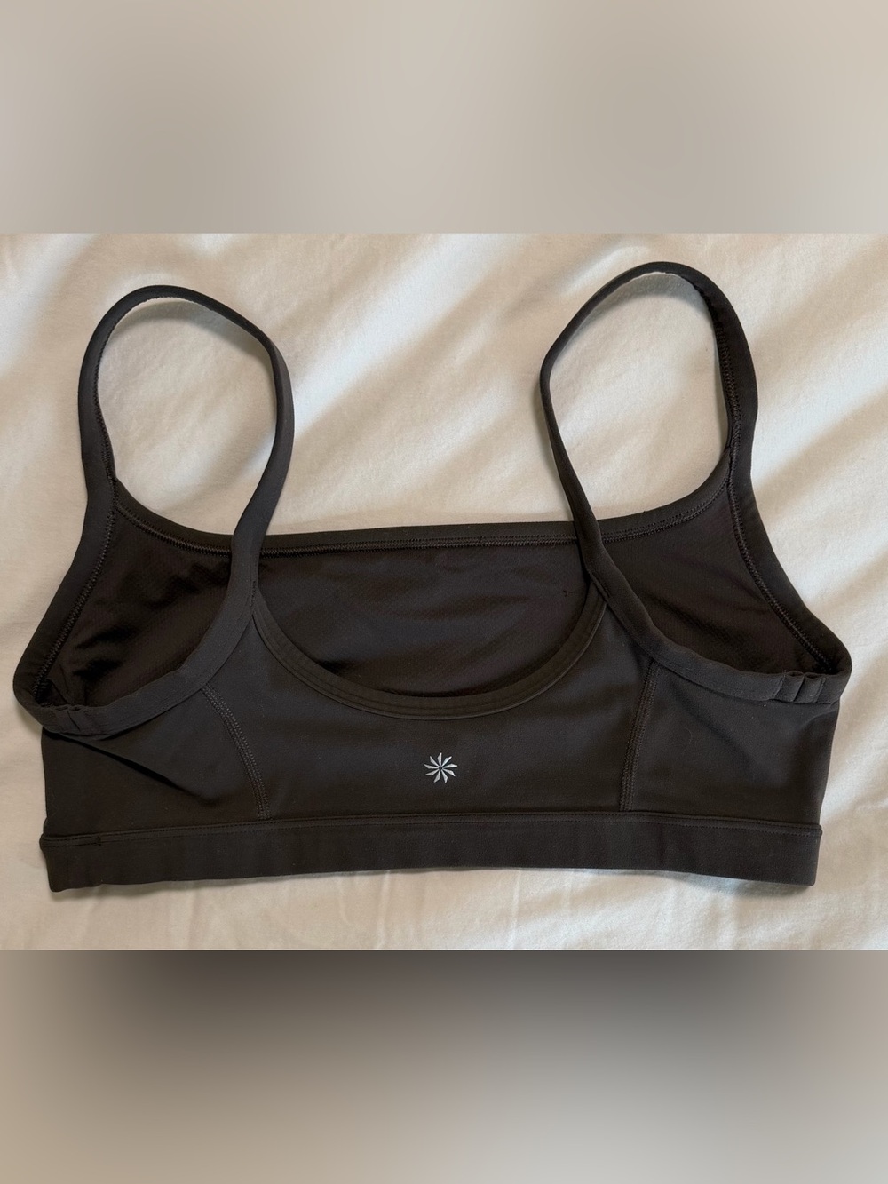 Athleta Truffle Square Neck Sports Bra Medium M Yoga Pilates Workout Athleisure